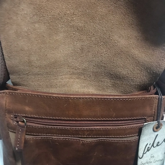 VELEZ BANDOLERA Crossbody leather bag NWT - Picture 4 of 11